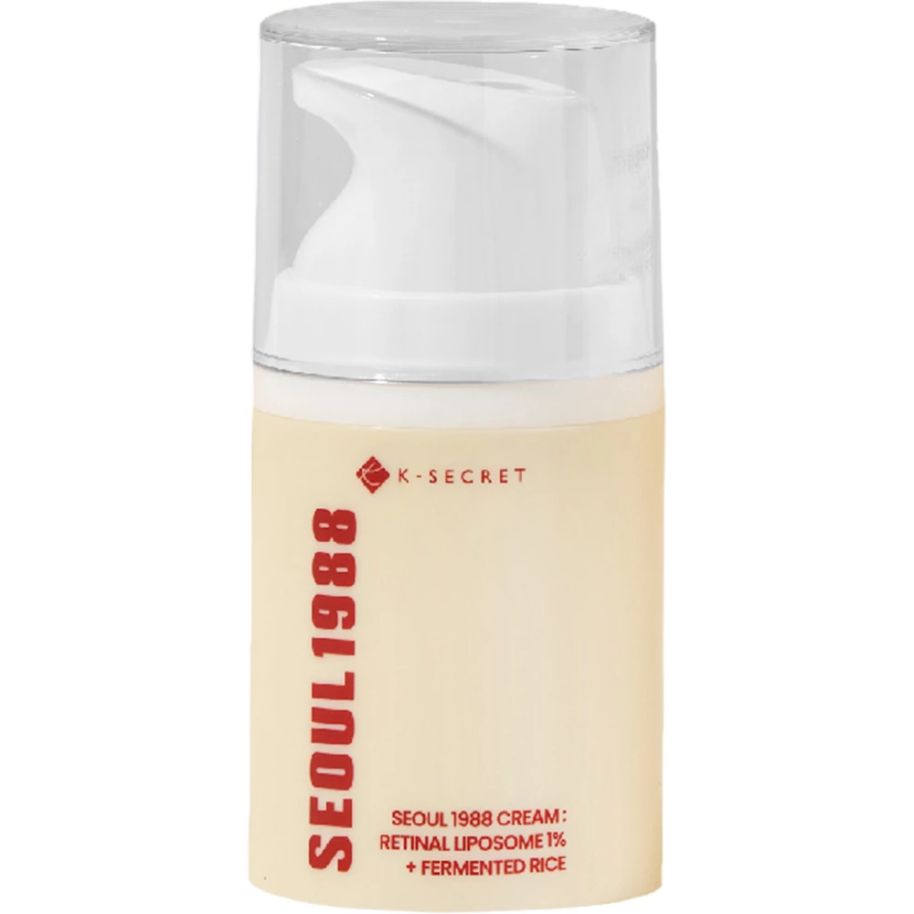 KSECRET Seoul 1988 Crema de fata cu Retinal Lipozomal 1% si Orez Fermentat - Anti-rid Intens si Luminozitate, 50 ml