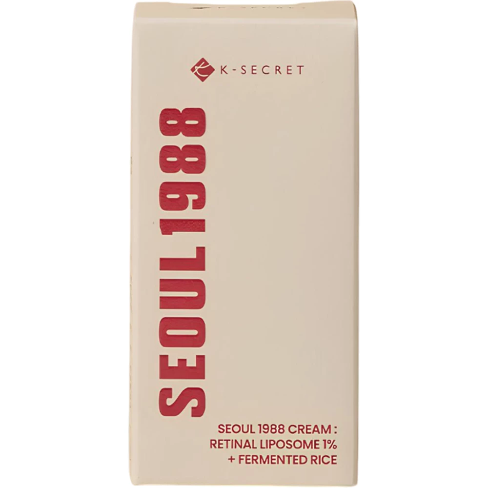 KSECRET Seoul 1988 Crema de fata cu Retinal Lipozomal 1% si Orez Fermentat - Anti-rid Intens si Luminozitate, 50 ml