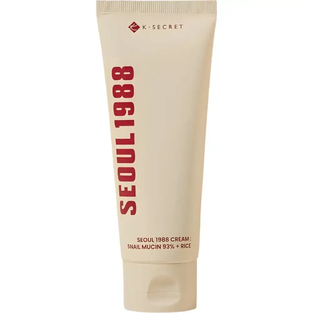 KSECRET Seoul 1988 Crema pentru fata Snail Mucin 93% si Orez - Hidratare intensa si efect antirid, 100 ml
