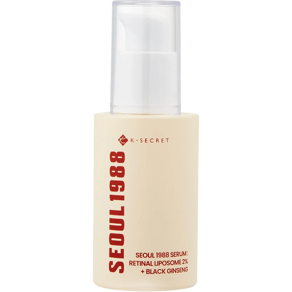 KSECRET Seoul 1988 Ser facial cu retinal si ginseng negru - Fermitate, anti-aging si luminozitate intensa, 30 ml