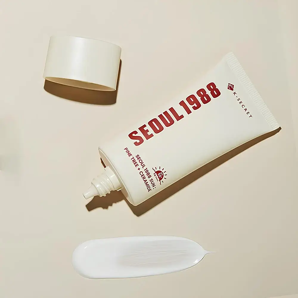 KSECRET Seoul 1988 Crema de Protectie Solara Pine Tree si Ceramide SPF50+ - Hidratare Reparatorie si Protectie UV, 50 ml