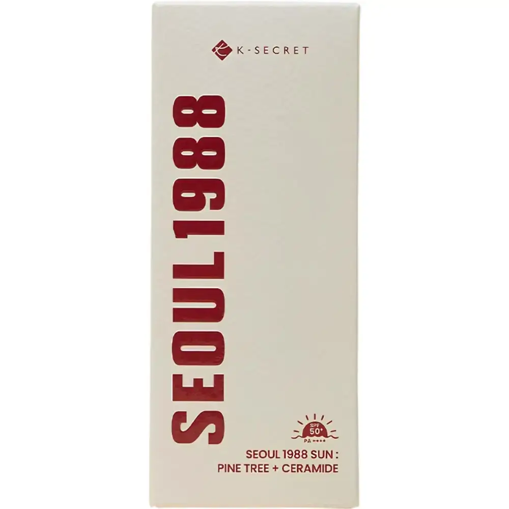 KSECRET Seoul 1988 Crema de Protectie Solara Pine Tree si Ceramide SPF50+ - Hidratare Reparatorie si Protectie UV, 50 ml