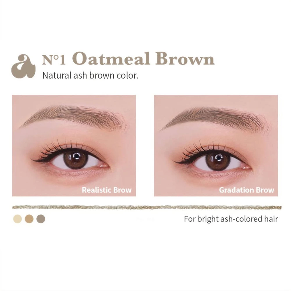 UNLEASHIA Shaper Defining Eyebrow Pencil creion de sprancene No. 1 Oatmeal Brown - precizie si rezistenta, 0.25 gr