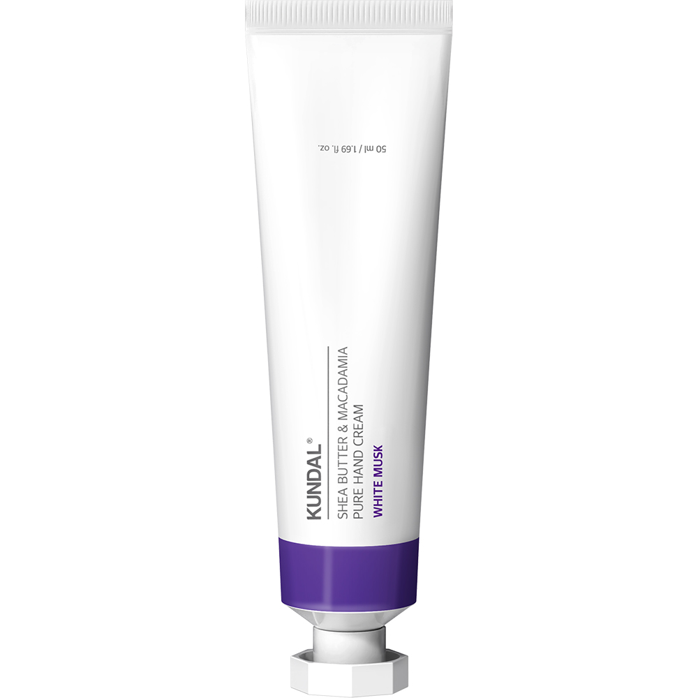 KUNDAL Shea Butter si Macadamia Pure Hand Cream Crema de maini White Musk - hidratare si protectie, 50 ml