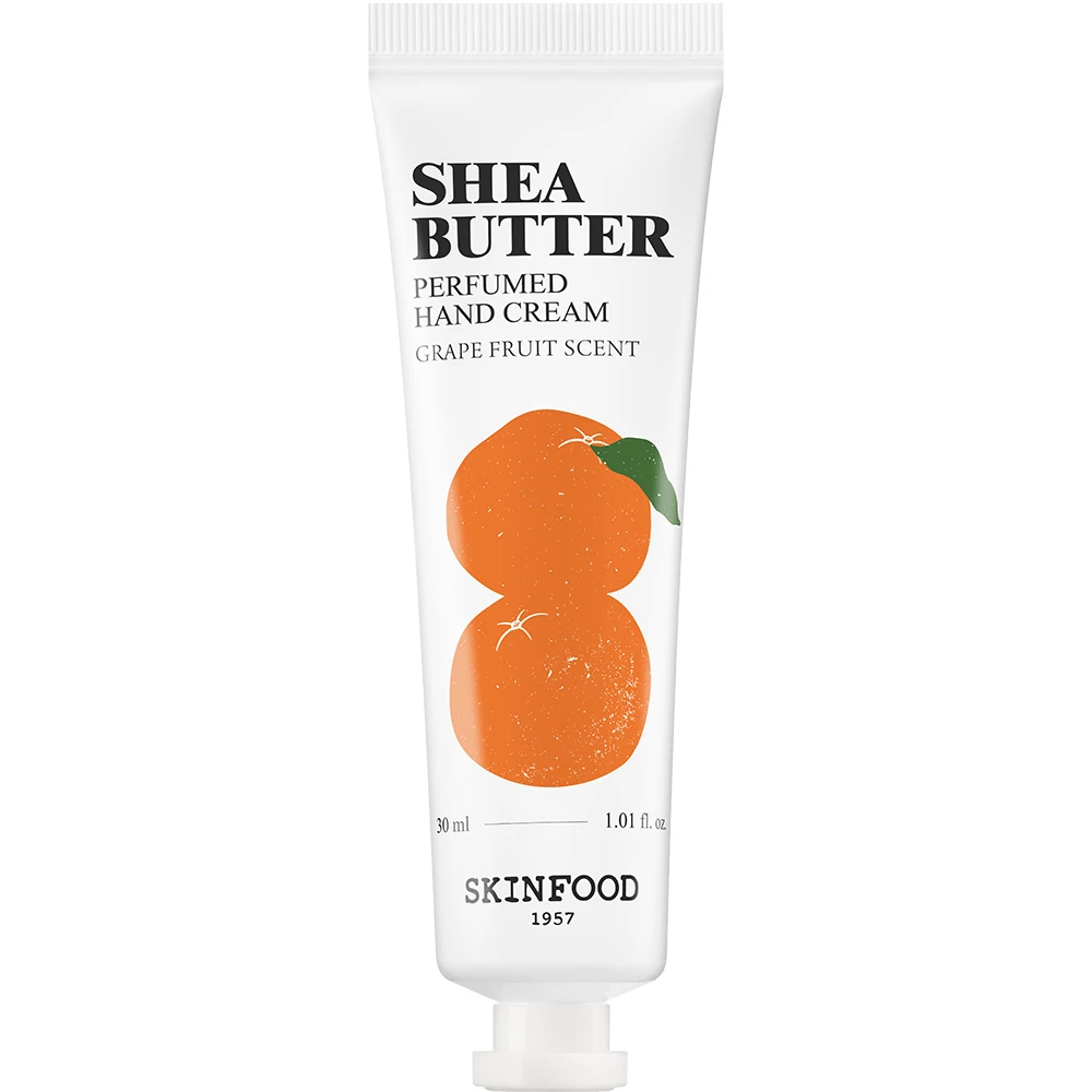 SKINFOOD Shea Butter Crema de maini Grapefruit - Hidratare si Catifelare Revigoranta, 30 ml