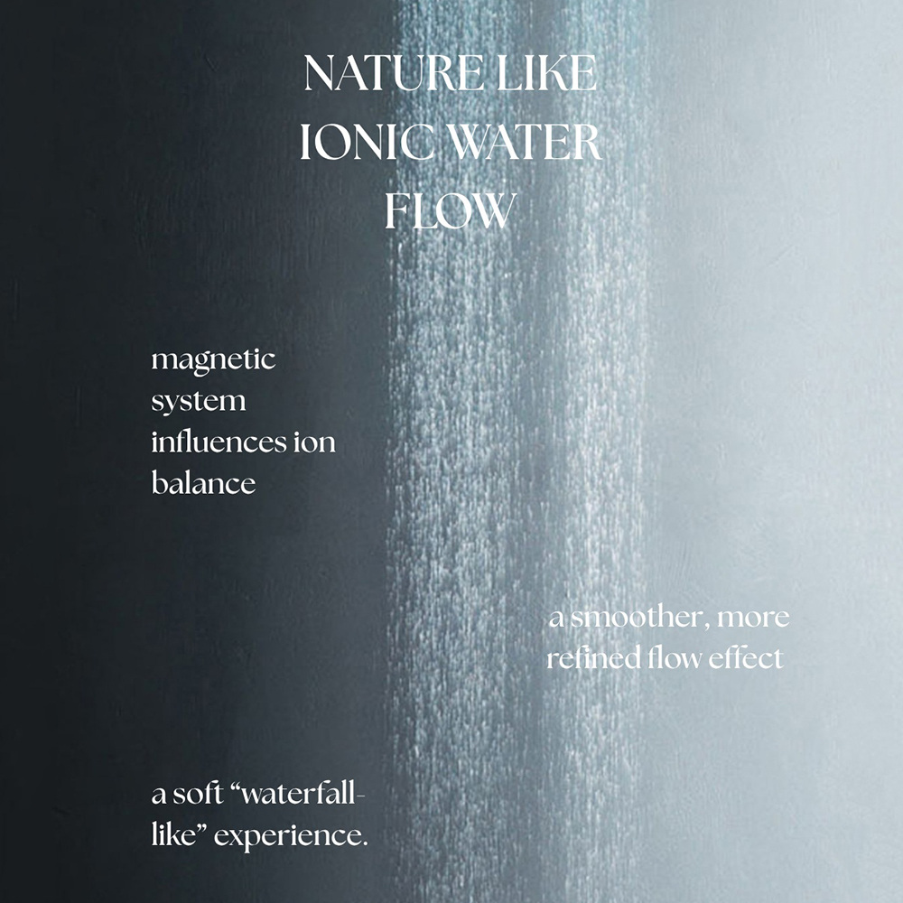 POSEION BT100 Premium Korean Revitalizing Shower Head, Dark Gray — cap de dus cu filtru de apa si sistem magnetic-ionizant, care contribuie la combaterea efectelor apei dure asupra pielii si parului si la reducerea consumului de apa