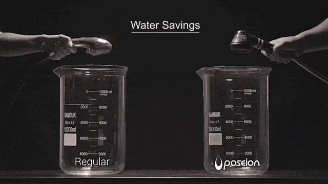 POSEION Shower Head BT100 SW, Snow White - cap de dus magnetizant care contribuie la filtrarea impuritatilor din apa de dus si la metinerea confortului pielii si scalpului