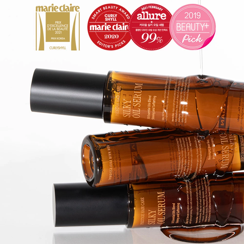 CURLY SHYLL Silky Oil Ulei Reparator pentru Par Deteriorat Floral Peach - Hidratare si Stralucire Intensa, 70 ml