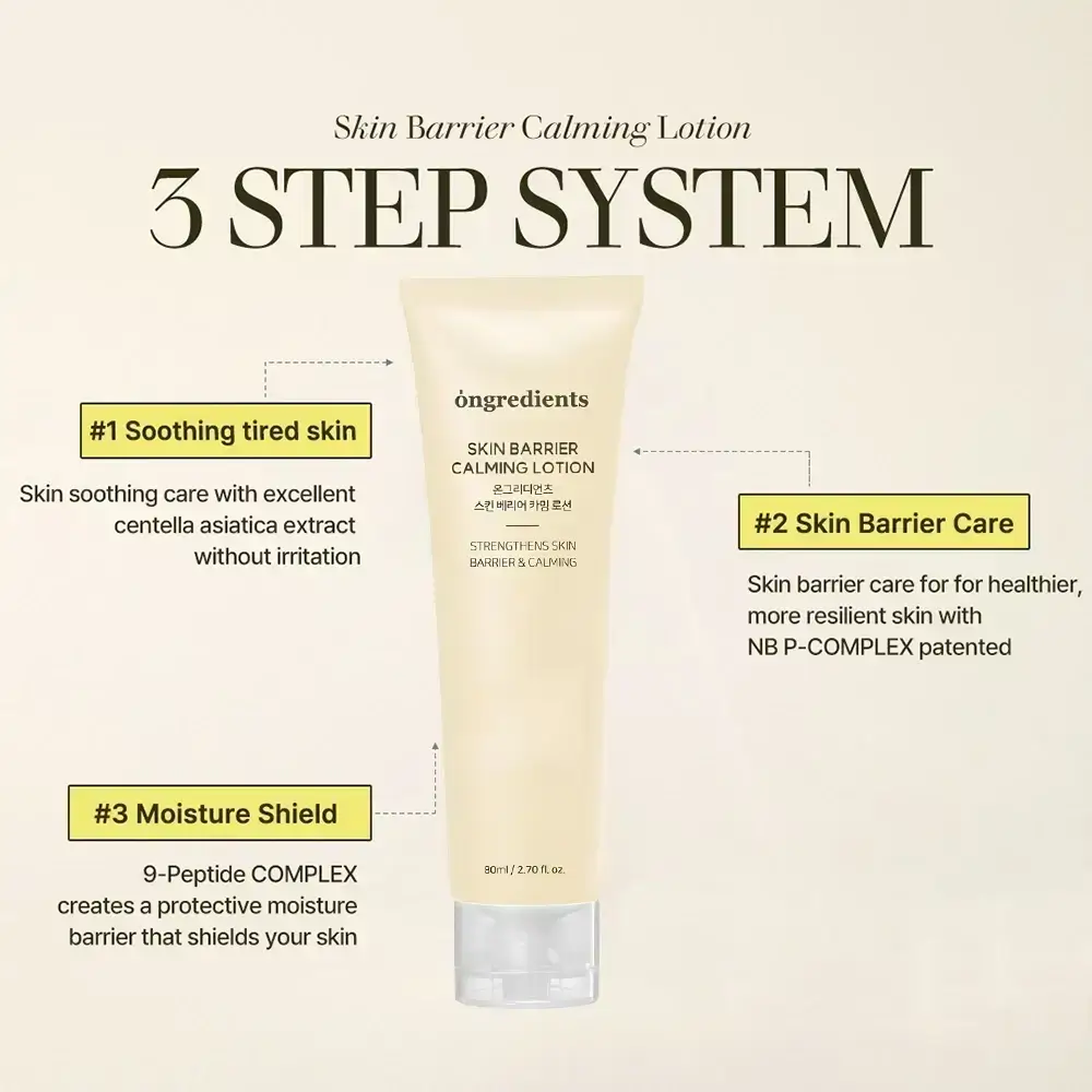 ONGREDIENTS Skin Barrier Lotiune Calmanta pentru Fata - Hidratare Intensiva si Calmare Rapida, 80 ml