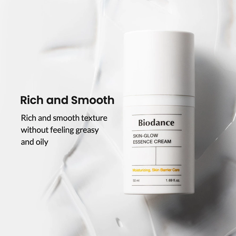 BIODANCE Skin Glow Essence Crema de fata hidratanta cu ceramide - Hidratare intensa si efect Glass Skin, 50 ml