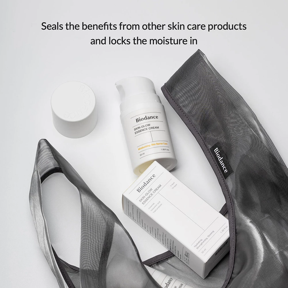 BIODANCE Skin Glow Essence Crema de fata hidratanta cu ceramide - Hidratare intensa si efect Glass Skin, 50 ml