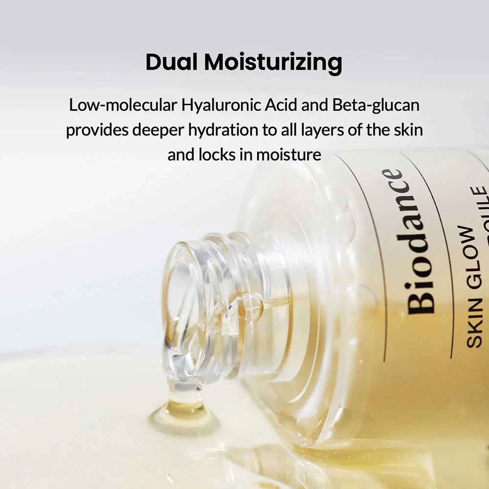 Biodance Skin Glow Ser Iluminator Vital - Probiotice si Acid Hialuronic pentru Hidratare si Stralucire, 50 ml