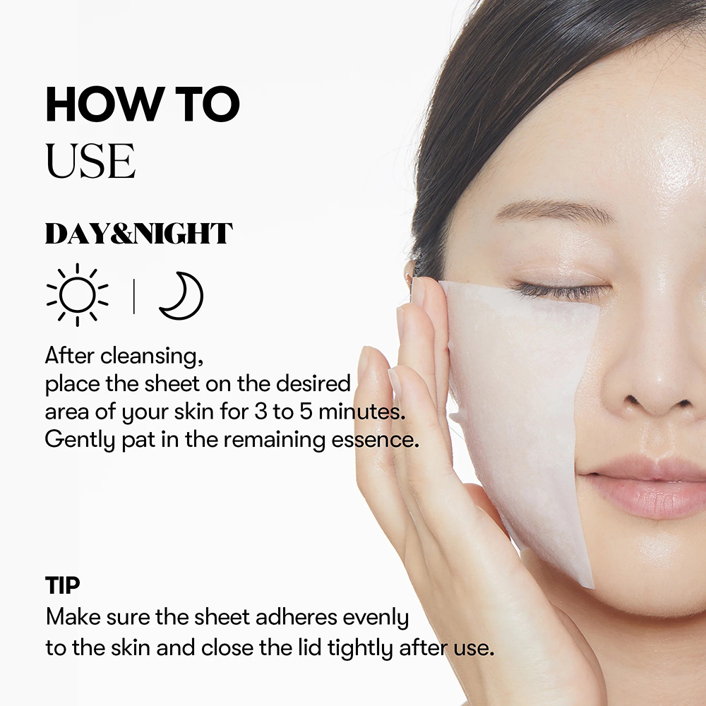 VT COSMETICS Skin Pack Sheet Mask Glutathione Masca de fata - luminozitate si hidratare, 100 buc