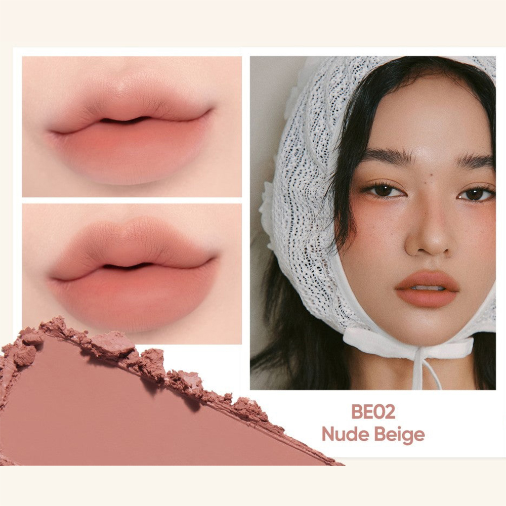 BANILA CO Smudging Lip Pencil, Be02 Nude Beige - Creion contur buze formulat cu silica si mica, care contribuie la conturarea, definirea si colorarea buzelor si la metinerea confortului pe buze
