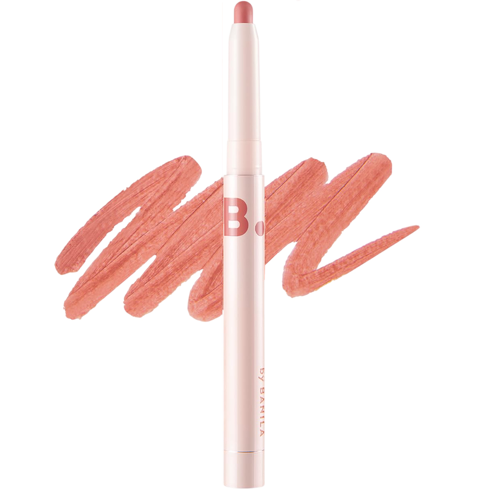 BANILA CO Smudging Lip Pencil, CR01 Coral Chou - Creion contur buze formulat cu silica si mica, care contribuie la uniformizarea vizuala a liniilor buzelor si la obtinerea unui aspect catifelat