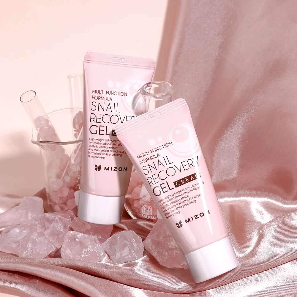 MIZON Snail Recovery Gel Cream Crema-Gel pentru Fata Regeneranta - Hidratare Intensa si Elasticitate cu Extract de Melc, 45 ml