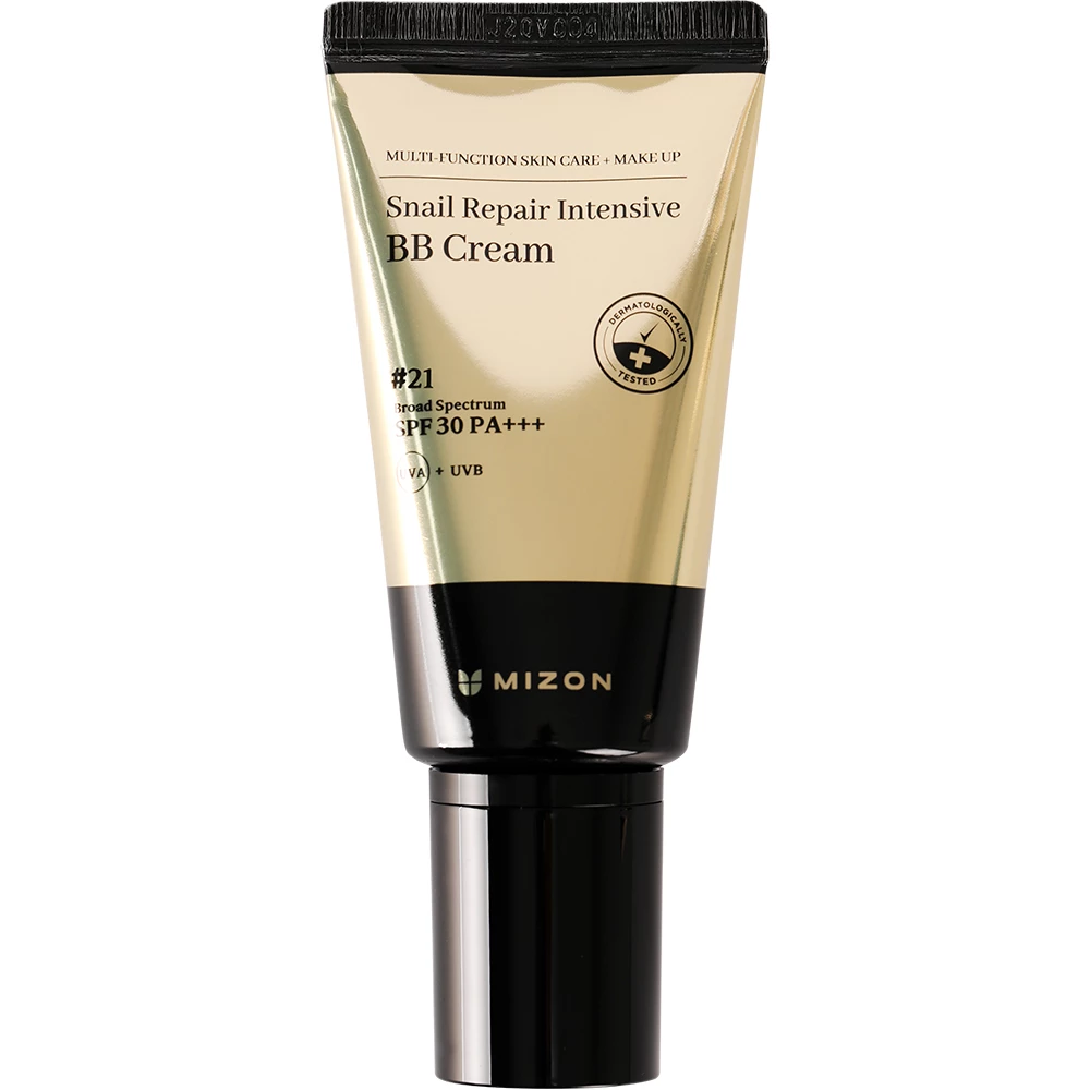 Mizon Snail Repair Intensive BB Cream #21 - Cremă colorantă de față cu extract de melc și SPF 50+ PA+++ 
