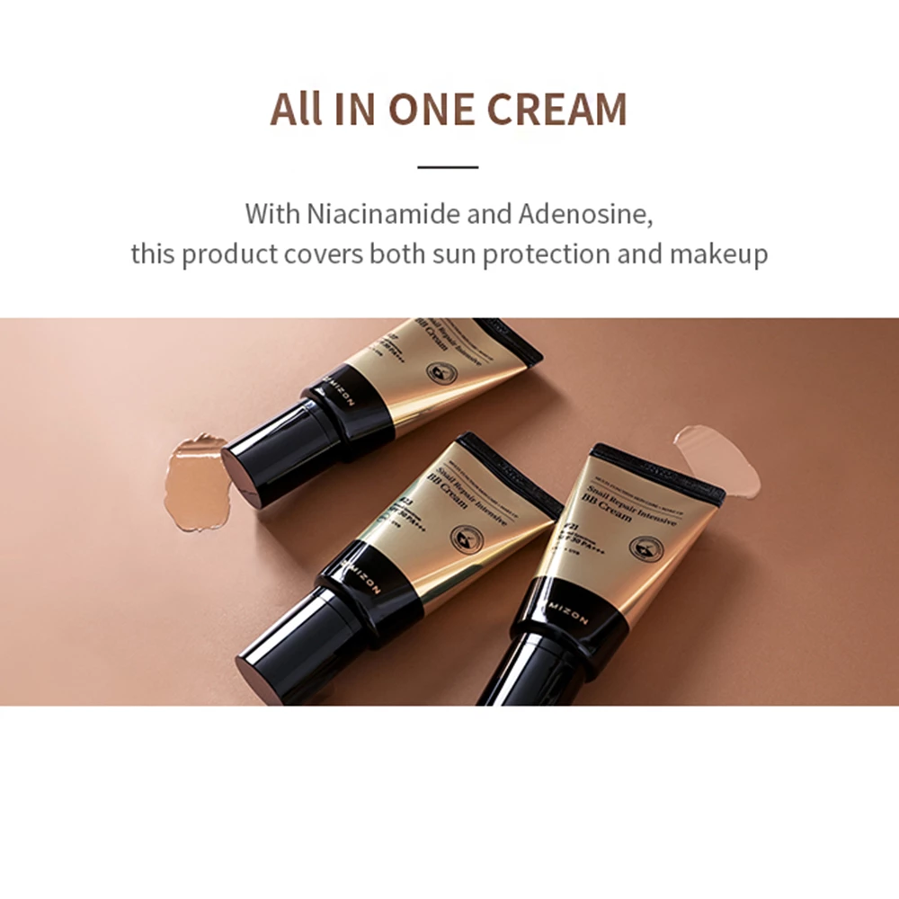 Mizon Snail Repair Intensive BB Cream #21 - Cremă colorantă de față cu extract de melc și SPF 50+ PA+++ 