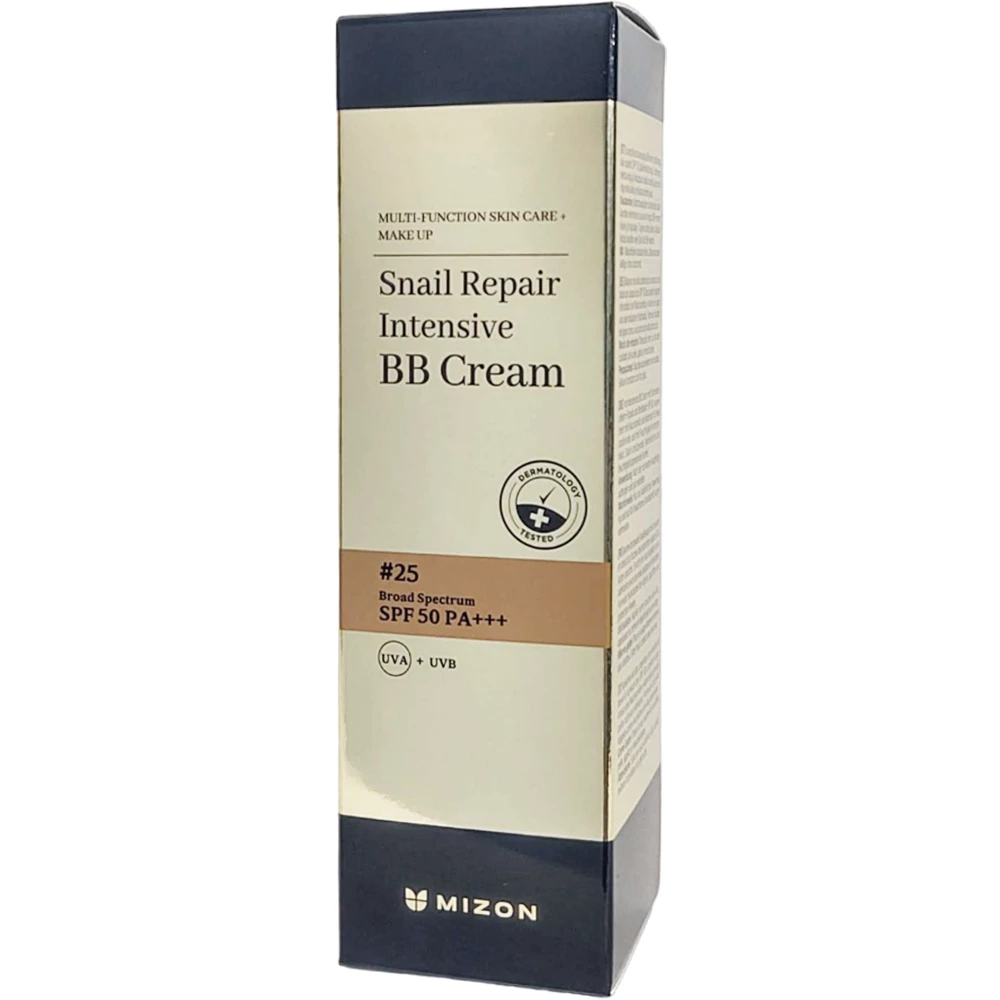 Mizon Snail Repair Intensive BB Cream #25 - Cremă colorantă cu extract de melc și SPF 50+ PA+++ 20 ml