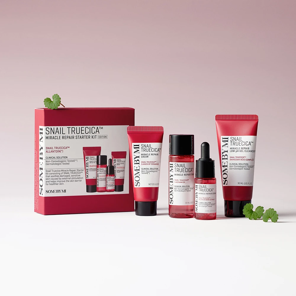 SOME BY MI Snail Truecica Miracle Repair Starter Kit set - regenerare si calmare si hidratare, 10ml + 20 g + 30ml + 30ml