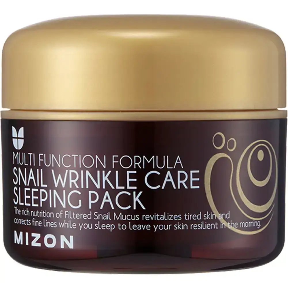 Mizon Snail Wrinkle Care Masca de Noapte - Antirid si Regenerare cu Mucina de Melc si Peptide, 80ml