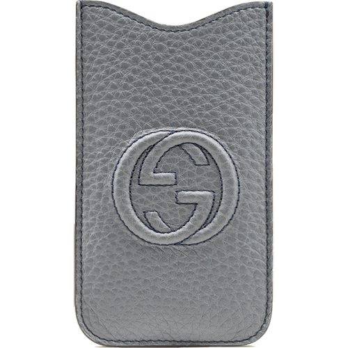 Husa Pouch Soho Grey Leather Gri Apple Iphone 5/5S/SE