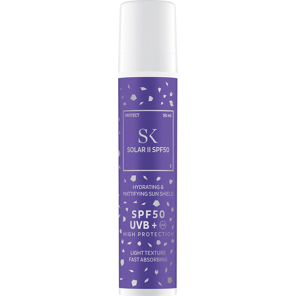Skintegra Solar II – Cremă Fluidă SPF50 cu Antioxidanți (50 ml) | Protecție Solară Avansată & Matifiere