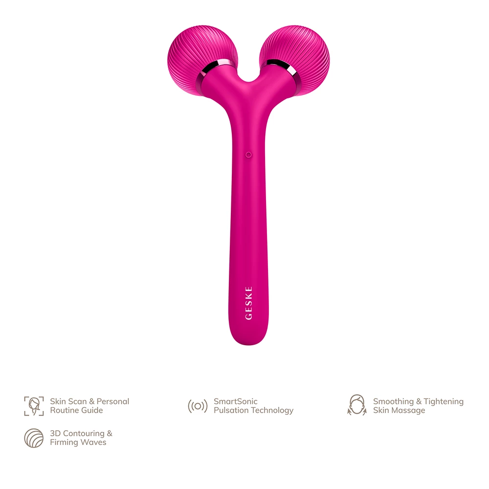 Sonic Facial and Body Roller 4 in 1  Magenta