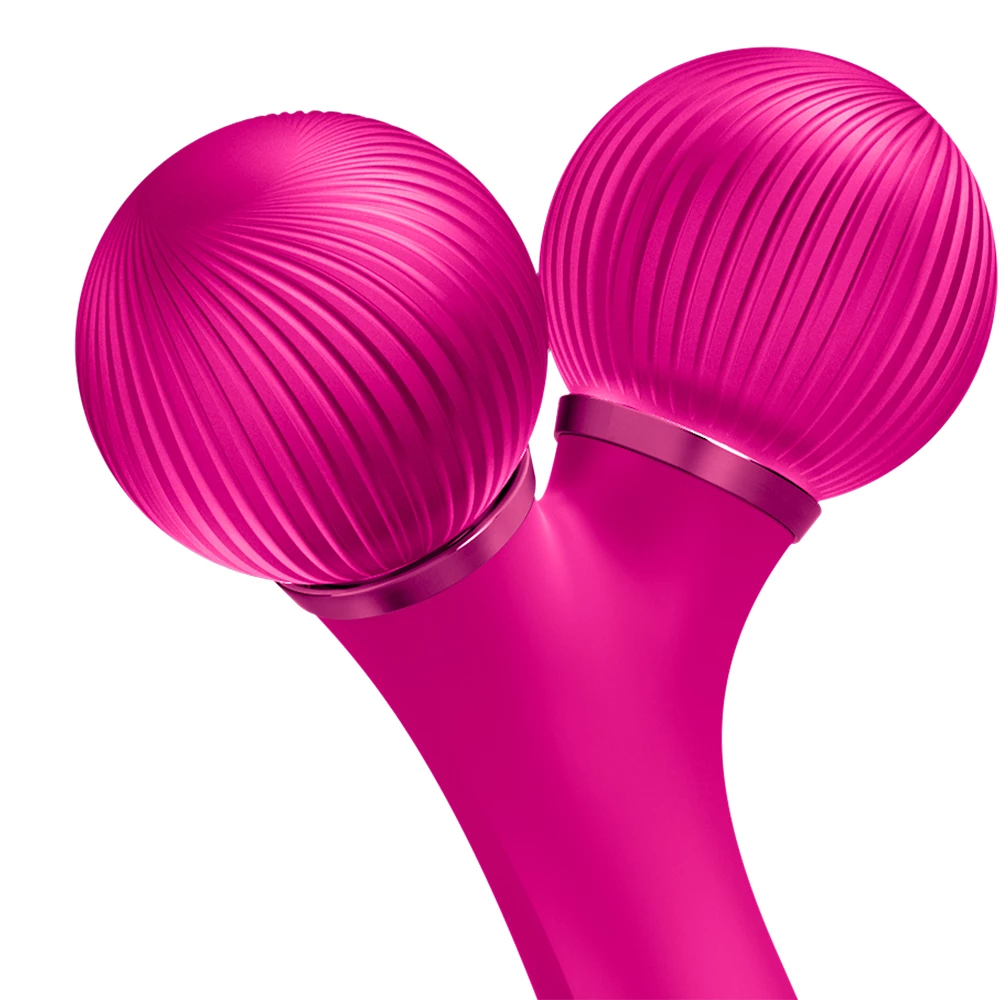 GESKE Sonic Facial Roller 4 in 1 – Dispozitiv Sonic Profesional pentru Tonifierea Feței, Magenta | German Beauty Tech