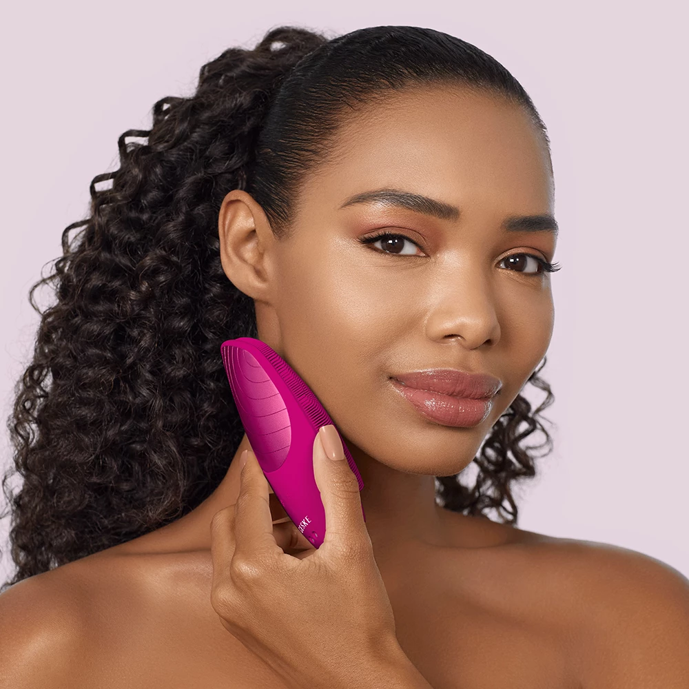 GESKE SmartAppGuided Perie Faciala Magenta - Curatare Profunda si Masaj Facial cu Pulsatii Sonice, 1 buc