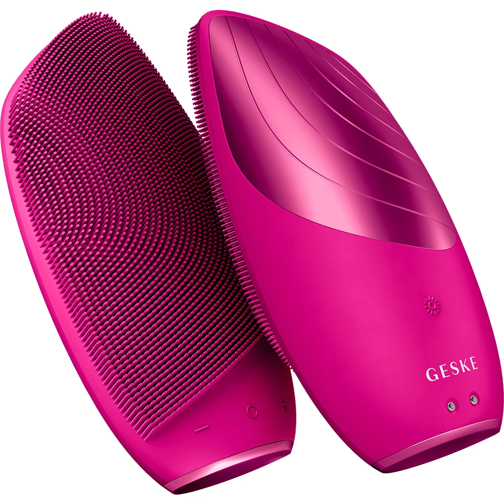 GESKE SmartAppGuided Perie Faciala Magenta - Curatare Profunda si Masaj Facial cu Pulsatii Sonice, 1 buc