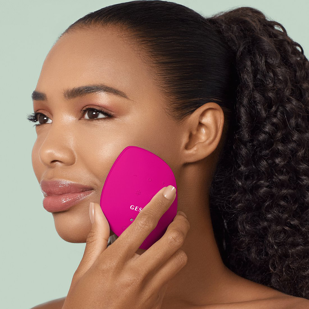 GESKE Sonic Warm and Cool Mask 9 in 1 – Dispozitiv Profesional pentru Îngrijirea Tenului, Magenta | German Beauty Tech