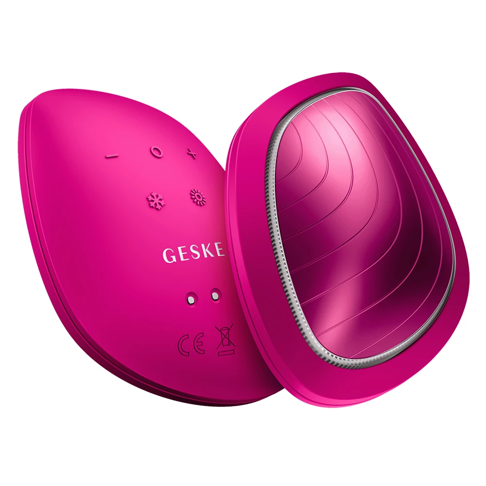GESKE SonicCare Masca faciala multifunc-ionala Magenta - Terapie LED si masaj sonic pentru hidratare si stralucire, 1 buc