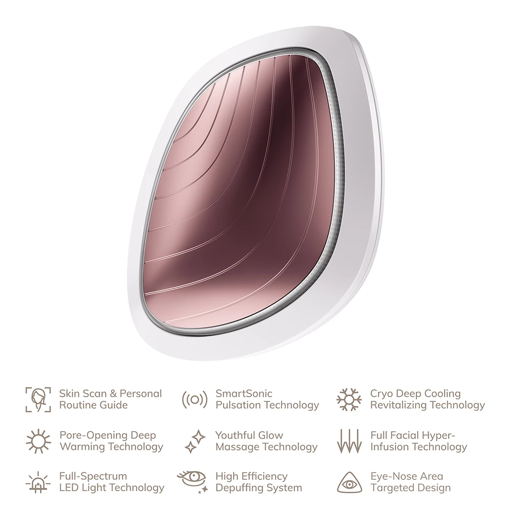GESKE Sonic Warm and Cool Mask 9 in 1 – Dispozitiv Profesional pentru Îngrijirea Tenului, Starlight | German Beauty Tech