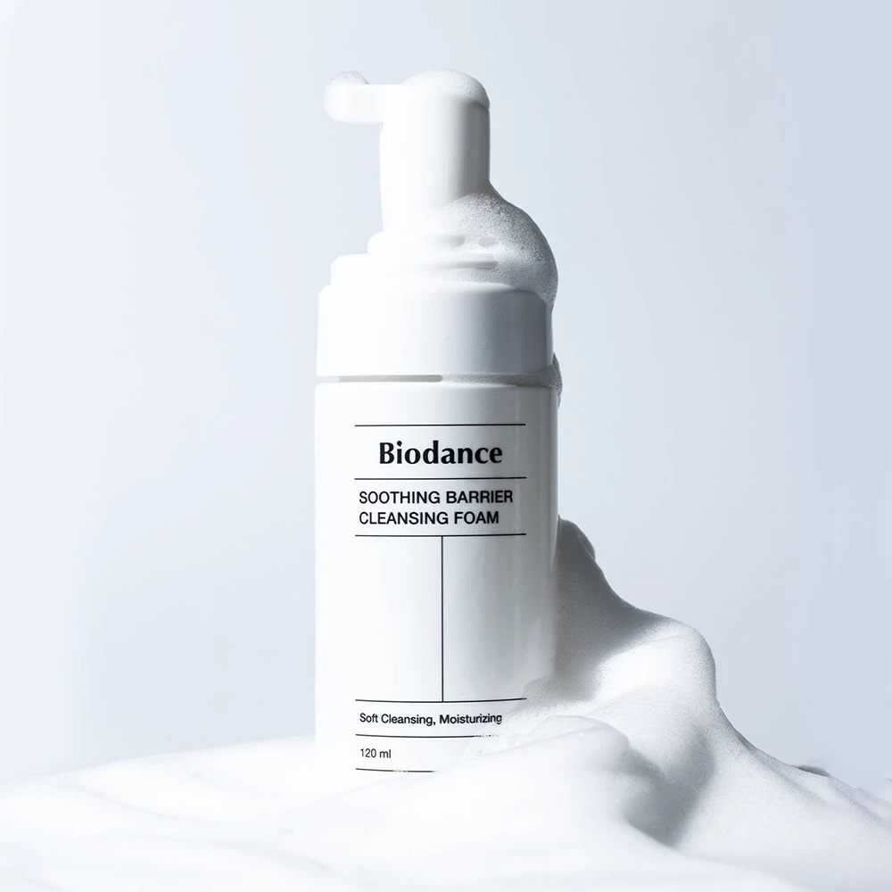 BIODANCE Soothing Barrier Spuma de curatare pentru fata 120 ml - Curatare blanda si hidratare intensa cu mucina vegetala, 120 ml