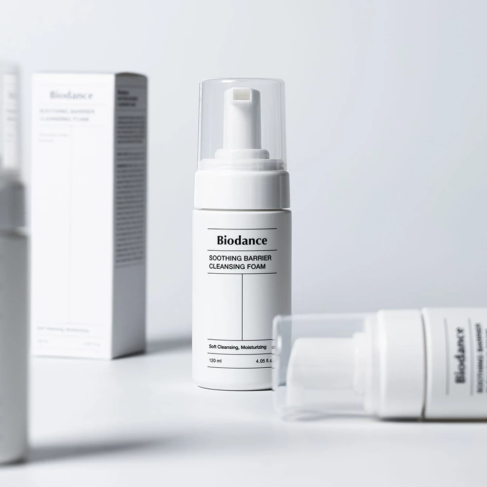 BIODANCE Soothing Barrier Spuma de curatare pentru fata 120 ml - Curatare blanda si hidratare intensa cu mucina vegetala, 120 ml