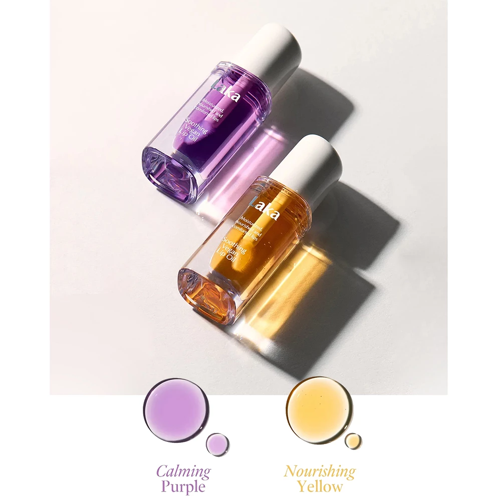 LAKA Soothing Vegan Lip Oil Ulei de buze Calming Purple - hidratare si stralucire, 4.5 ml