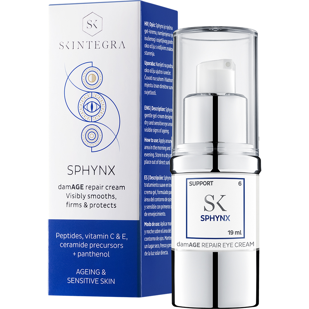SKINTEGRA Sphynx - crema contur ochi formulata cu peptide si ceramide, care contribuie la hidratarea pielii si la metinerea confortului cutanat - 19 ml