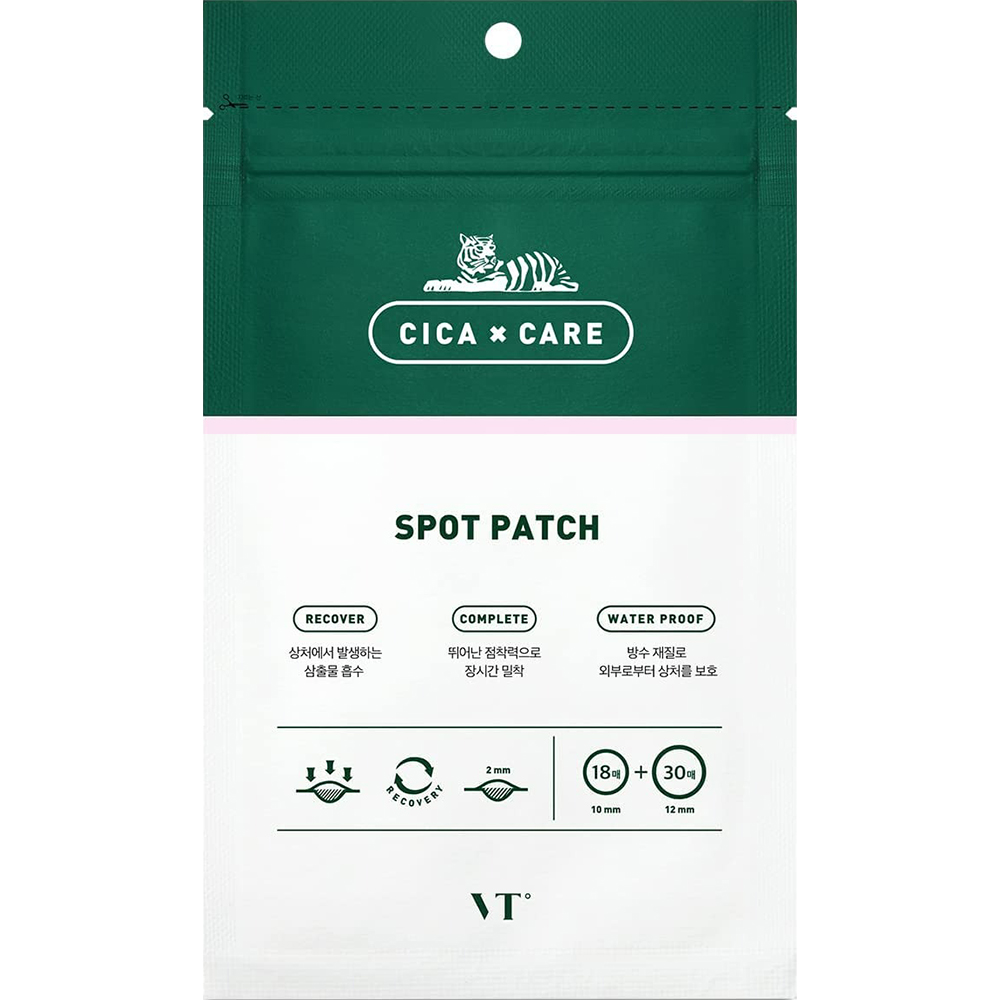 VT Cosmetics Cica Spot Patch – Plasturi pentru Acnee, 48 buc | K-beauty