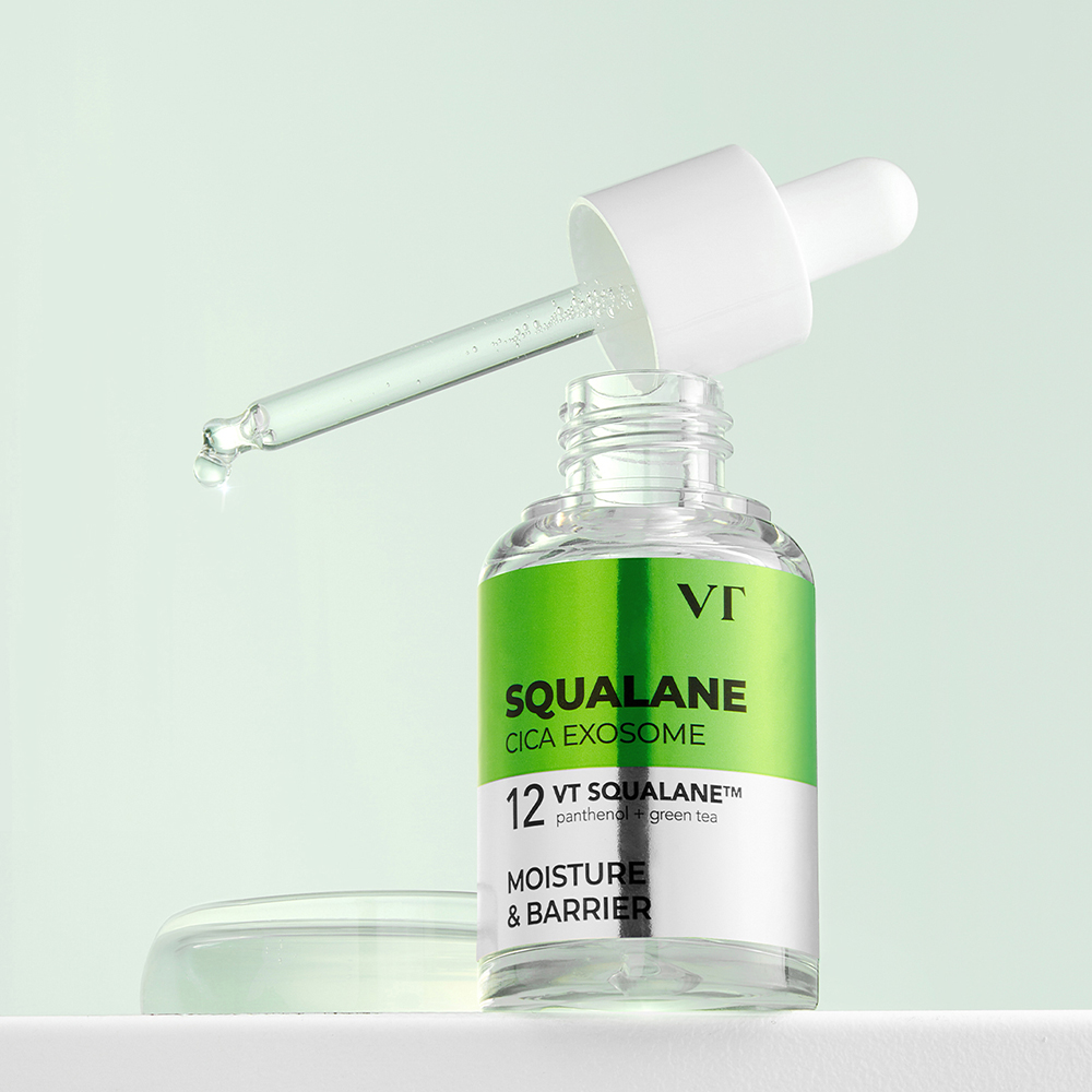 VT COSMETICS Squalane cica Exosome S4 Moisture Ampoule ser de fata - hidratare si calmare, 30 ml