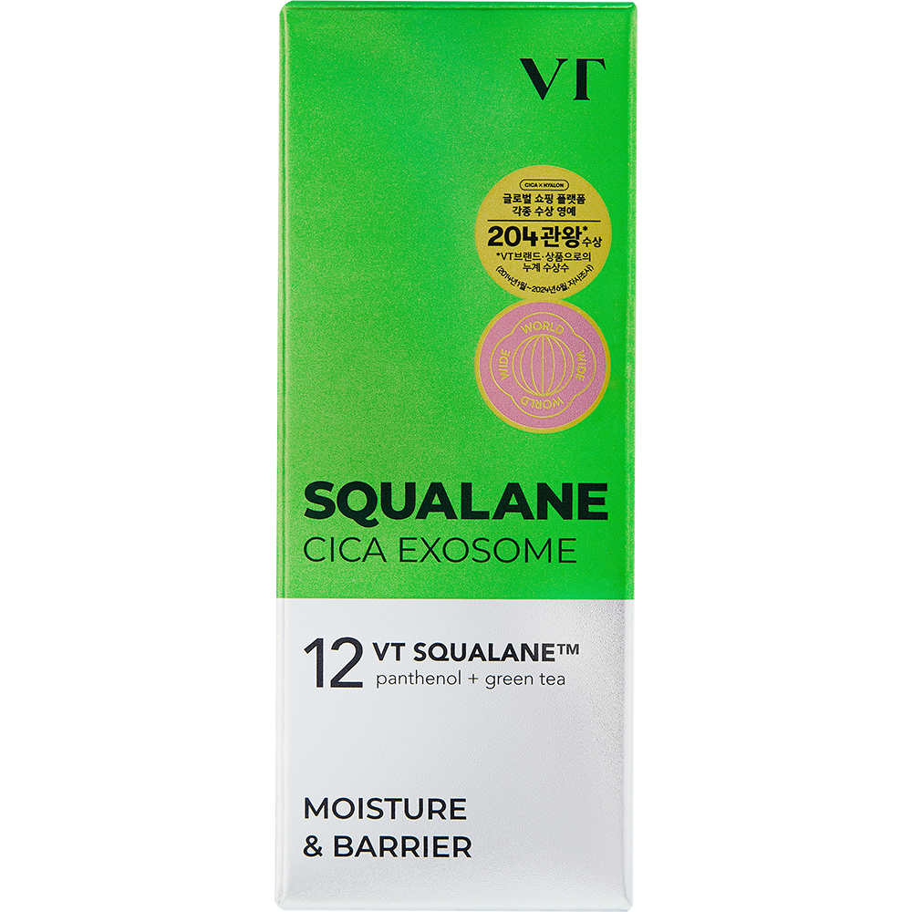 VT COSMETICS Squalane cica Exosome S4 Moisture Ampoule ser de fata - hidratare si calmare, 30 ml