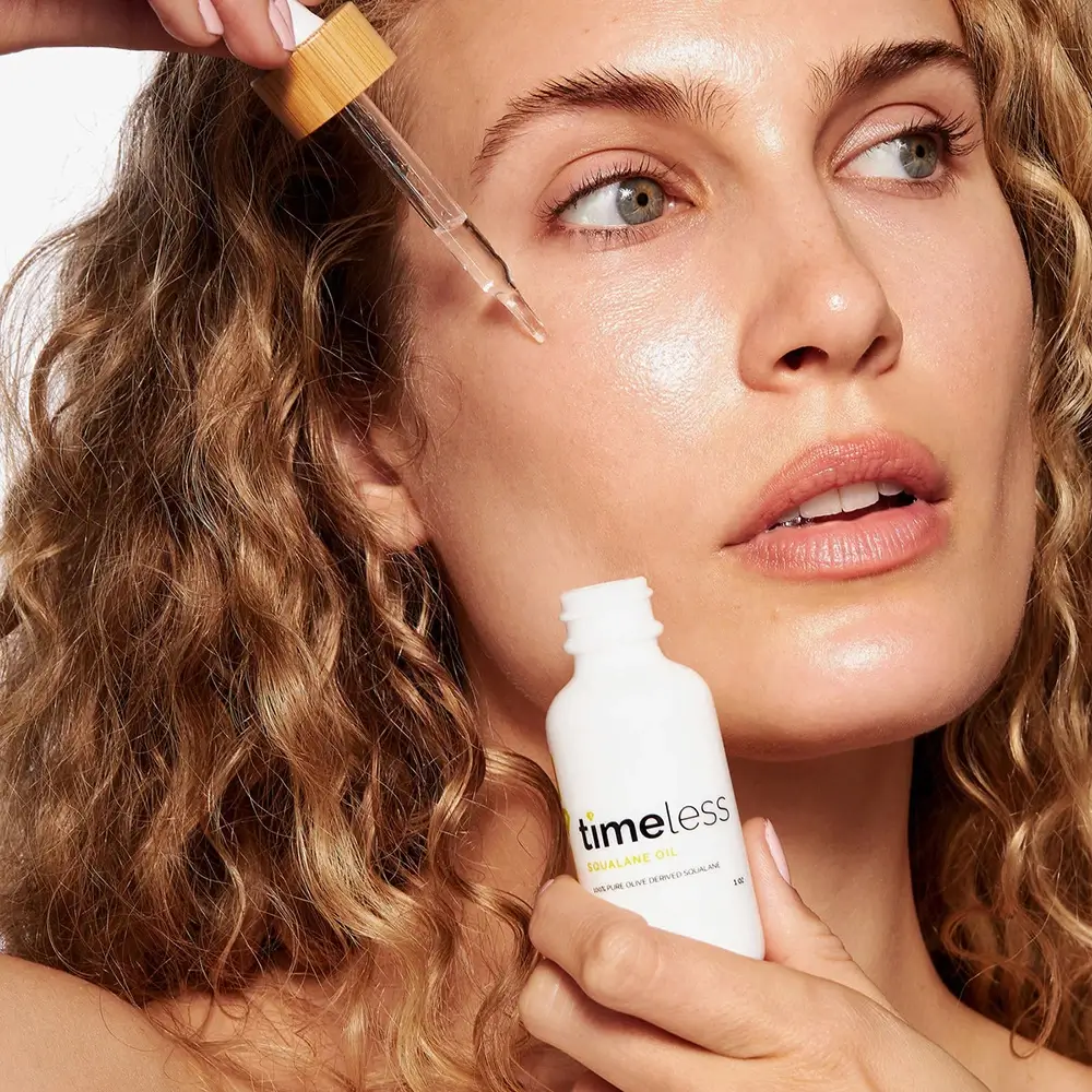Timeless Skin Care Pure Line Ulei de fata 100% Squalane - Hidratare profunda si protectie antioxidanta, 30 ml