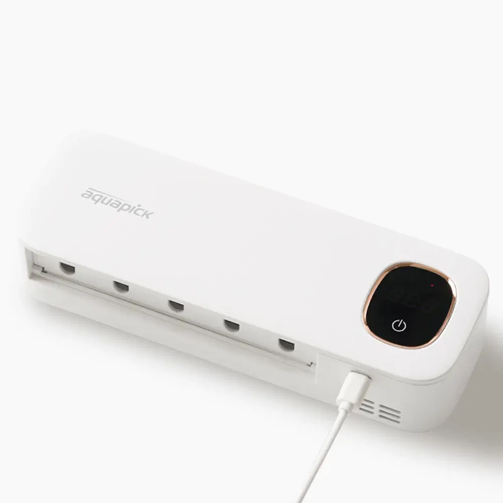 AQUAPICK AQ-95 Sterilizator Igienizant pentru Periute de Dinti, Lame de Ras - Sterilizare UV-C, Uscare Rapida si Protectie Antibacteriana, 4000mAh