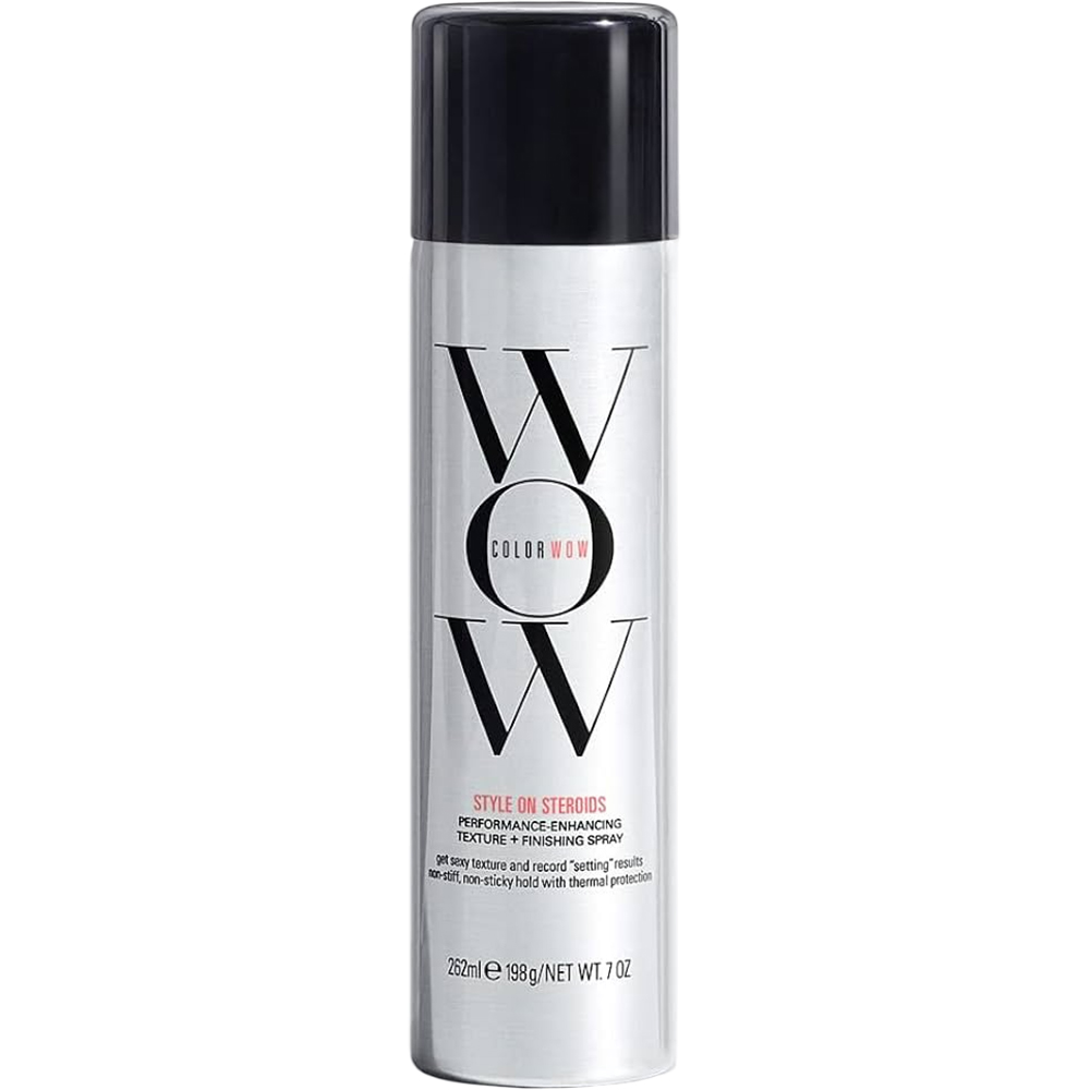 COLOR WOW Style On Steroids Thicken, 262 ml - Spray fixativ care contribuie la obtinerea volumului, texturii si sustinerii coafurii si la mentinerea formei, fara rigiditate sau senzatie lipicioasa si cu protectie termica
