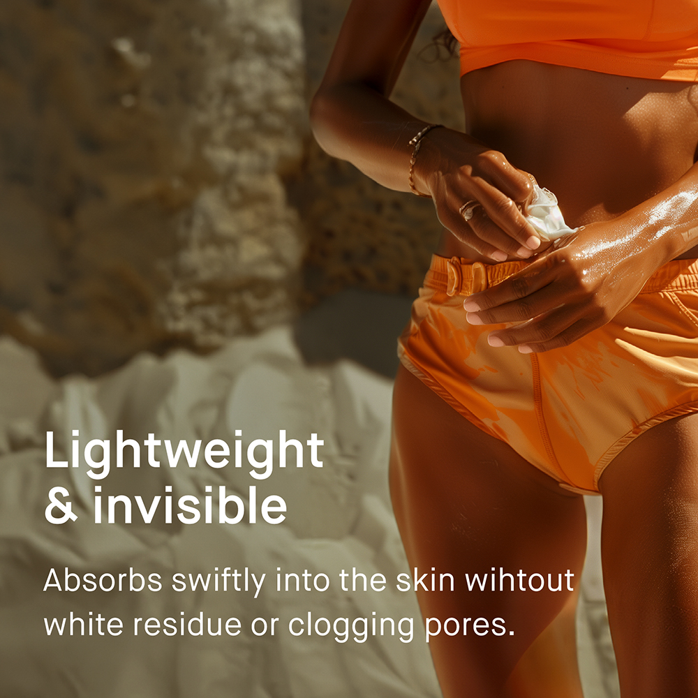 EVY TECHNOLOGY Sunscreen Mousse SPF 30, 150 ml - Crema de fata si corp formulata cu glicerina si filtre solare UVA UVB, care contribuie la protectia solara pentru toate tipurile de ten, inclusiv pentru copii peste 6 ani si persoane cu ten sensibil, dermatita, vitiligo sau alergie solara, Outdoor