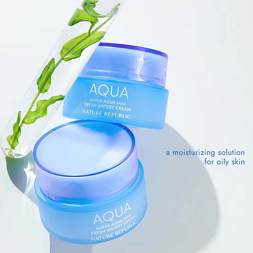 Nature Republic Super Aqua Max Fresh Watery – Cremă de Față Hidratantă, 80 gr
