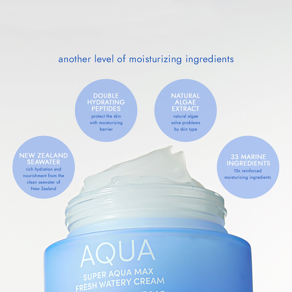 Nature Republic Super Aqua Max Fresh Watery – Cremă de Față Hidratantă, 80 gr