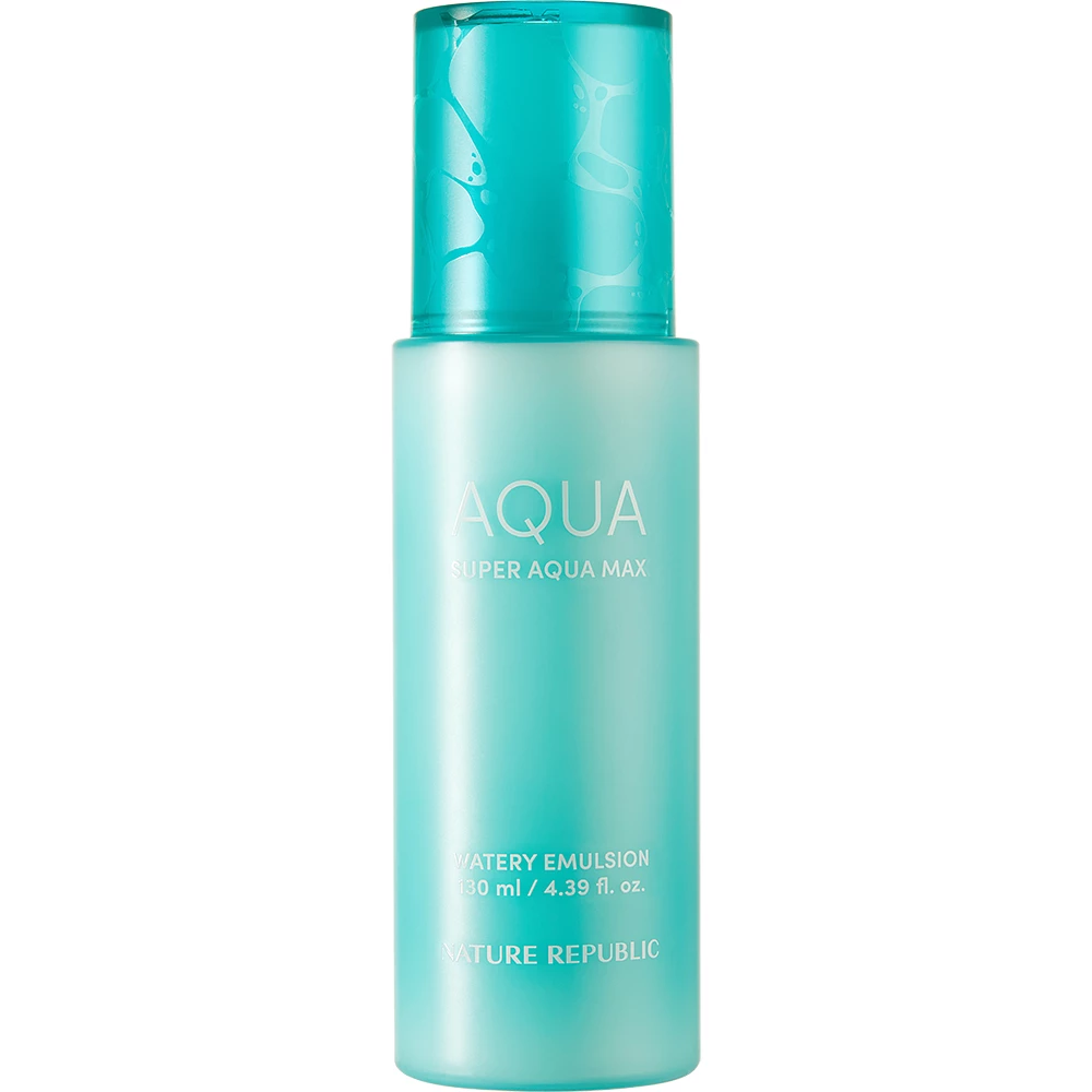 NATURE REPUBLIC Super Aqua Max Emulsie Hidratanta pentru Fata 130ml - Hidratare Intensa si Revitalizare cu Apa de Mare si Acid Hialuronic, 130 ml