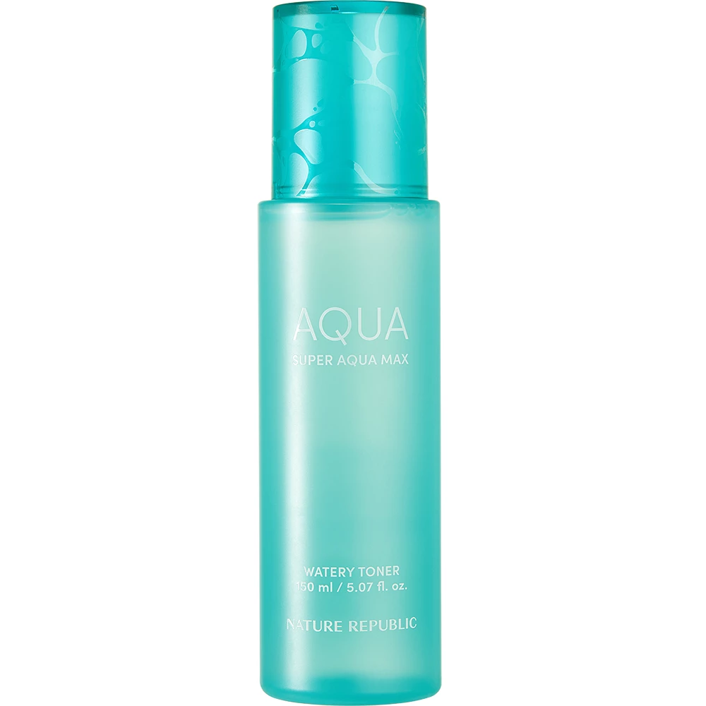 NATURE REPUBLIC Super Aqua Max Toner Hidratant pentru Fata Revitalizant - Tonifiere si Hidratare Intensa cu Apa de Mare si Acid Hialuronic, 150 ml