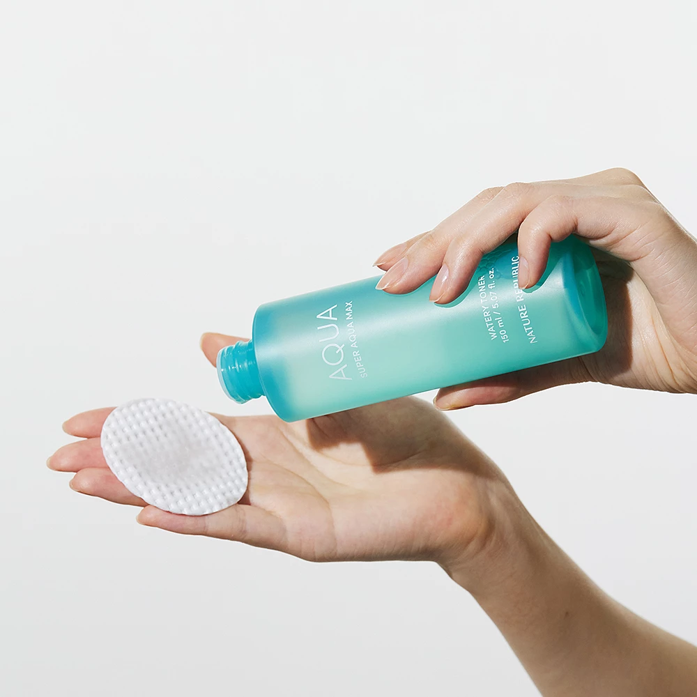 NATURE REPUBLIC Super Aqua Max Toner Hidratant pentru Fata Revitalizant - Tonifiere si Hidratare Intensa cu Apa de Mare si Acid Hialuronic, 150 ml